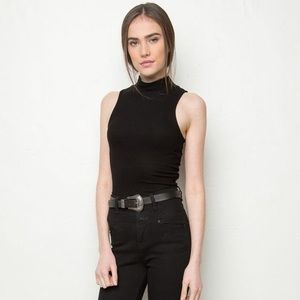 Brandy Melville Knit Turtleneck Tank Top